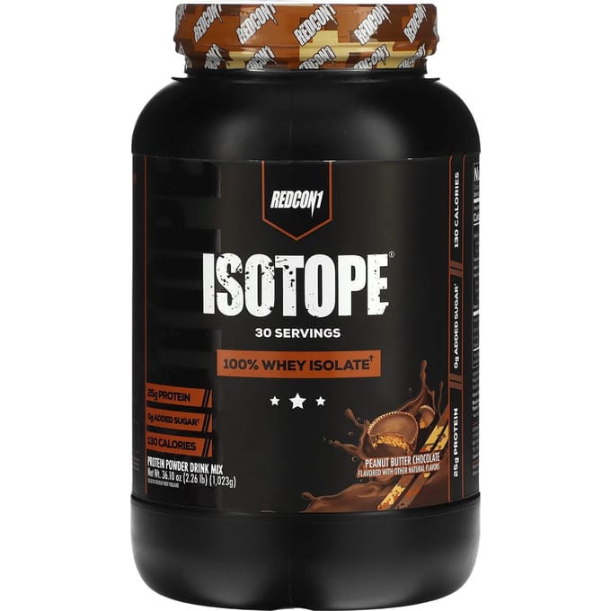 Redcon1, Istope, 100% whey isolaat, pindakaas chocolade, 1,023g (2,26 pond)