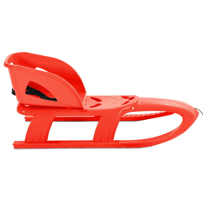 vidaXL Slee met zitje 102,5x40x23 cm polypropeen rood