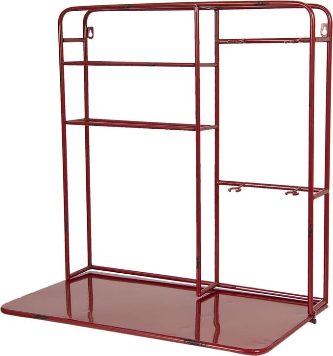 Clayre & Eef Wandrek 59x33x63 cm Rood IJzer
