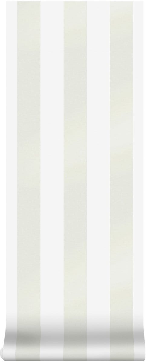 Laura Ashley Lille Pearlescent Stripe Behang - Streep - 10mx52cm - Wit