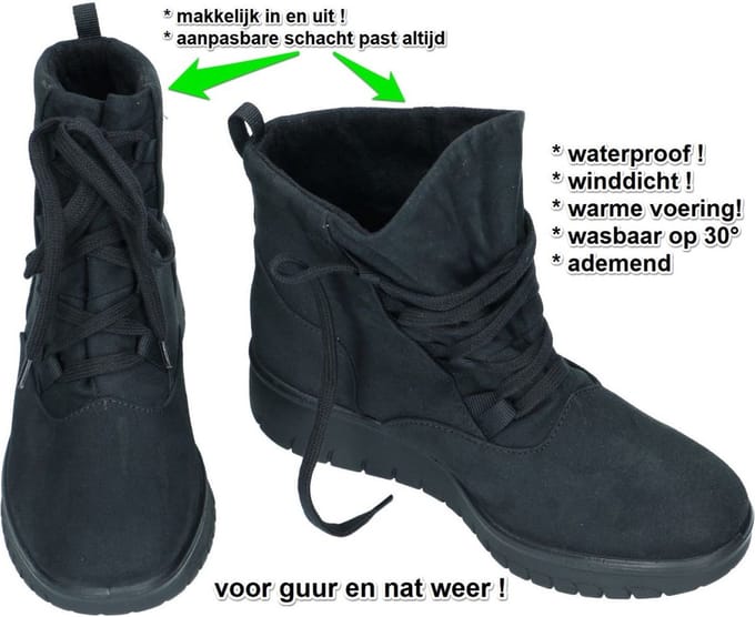 Westland -Dames - zwart - laarzen - maat 35