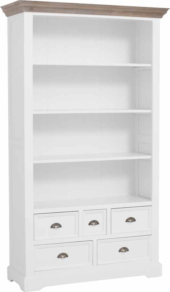 Tower Living - Fleur boekenkast - 111 cm - wit