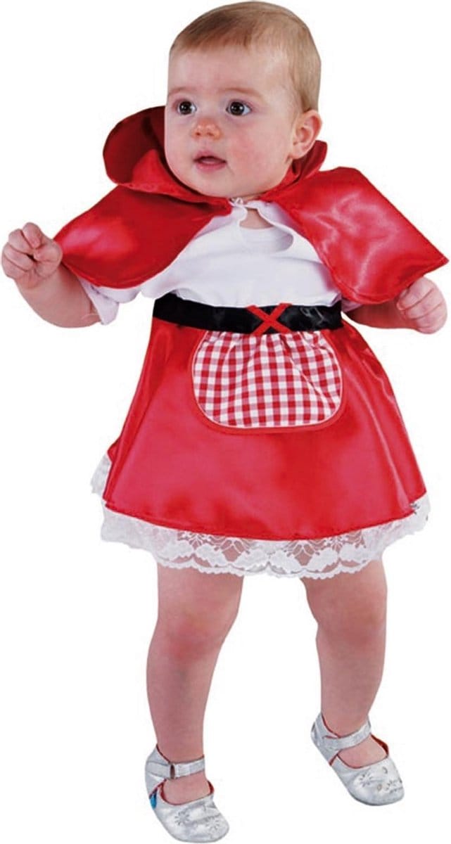 Magic Design Jurk Roodkapje Junior Polyester Rood Mt 86 2-delig