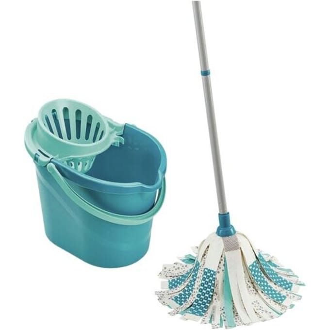 Leifheit Power mop 3-in-1 - compleet set - mop - emmer met pers
