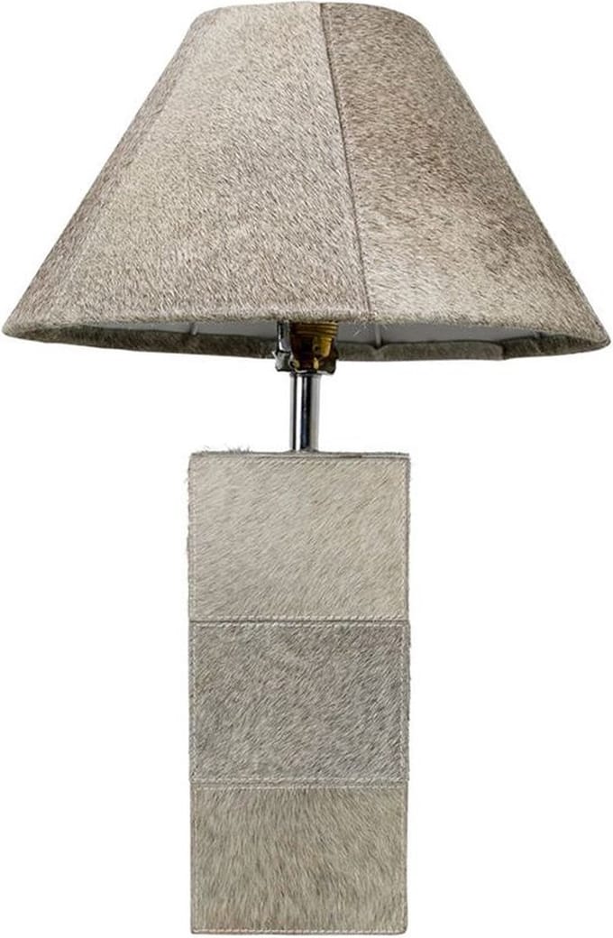 lampvoet vierkant koe grijs 45cm