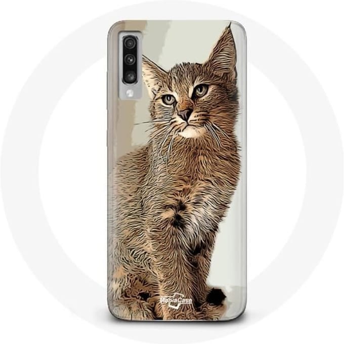 Hoesje voor Samsung Galaxy A70 Siamese kattenras