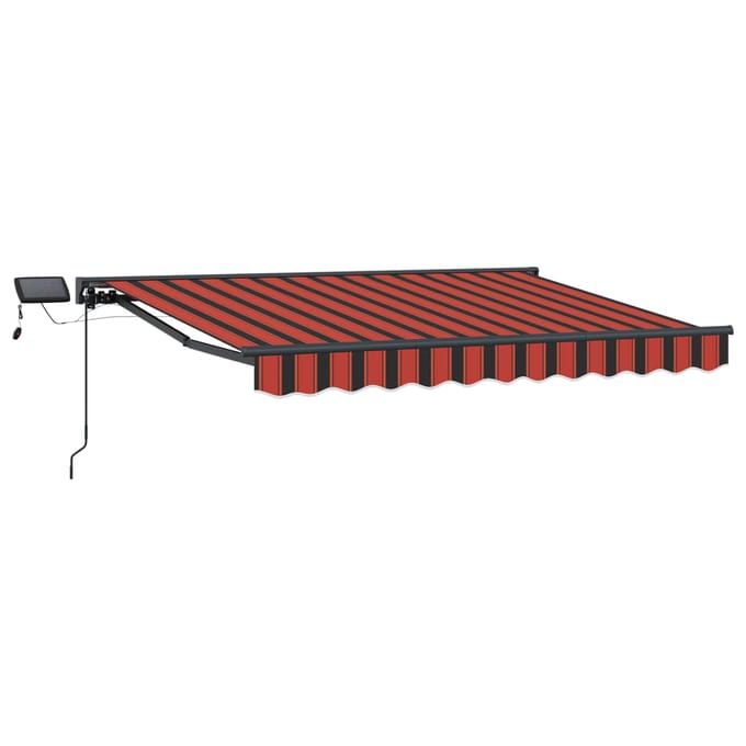 vidaXL - Handbediende - luifel - met - LED's - 3 - x - 2,5 - m