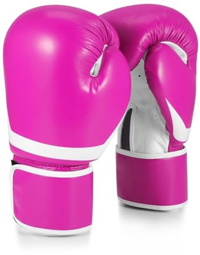 Dames Bokshandschoenen - Roze Gewatteerde 10oz Handschoenen voor Training en Sparring