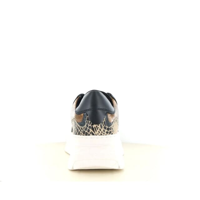 PS Poelman JANA Dames Sneakers - Zwart Met Combinatie - Maat 39