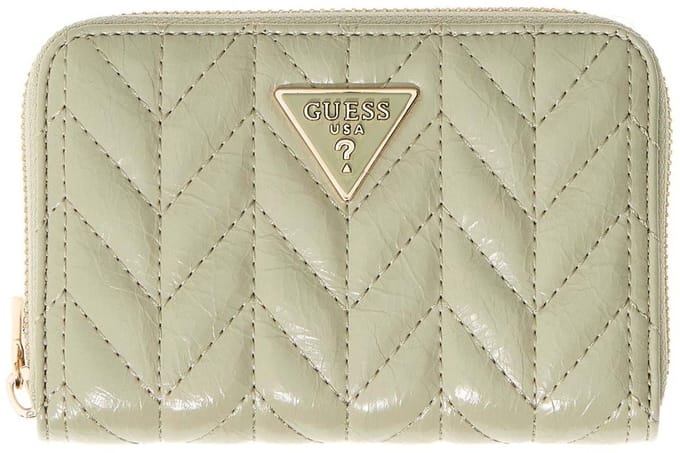 GUESS portemonnee Cheryl SLG Zip Around Wallet Sage Lichtgroen