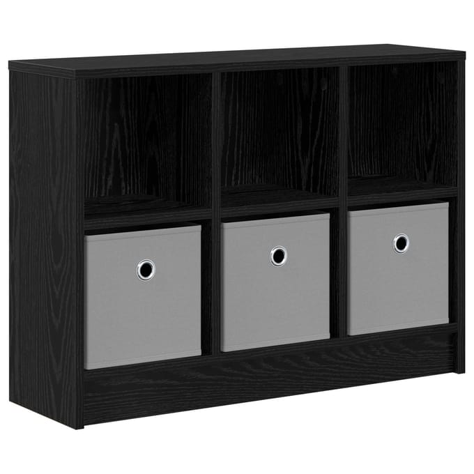 vidaXL - Dressoir - Zwart - Eiken - 73,5 - x - 22,5 - x - 53,5 - cm