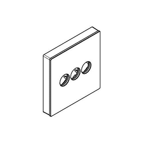 Hansgrohe ShowerSelect replacement rosette for valve concealed for 3 consumers 92624400