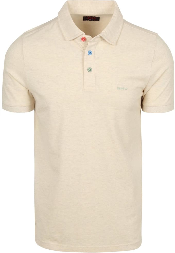 NZA Polo Hawera Melange Ecru - Maat S - Heren