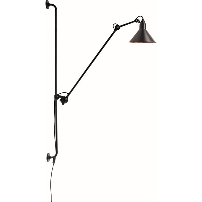 DCWéditions - LAMPE GRAS N°214 wandlamp - zwart/koper - conisch