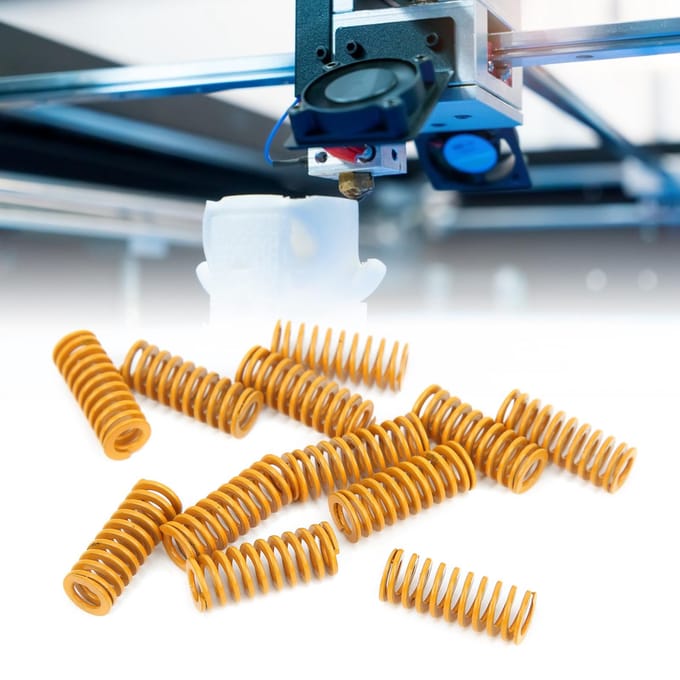 24 stuks 3D-printeronderdelen Veer voor verwarmd bed Extruder Nivelleringsaccessoires 25 x 8 mm multi