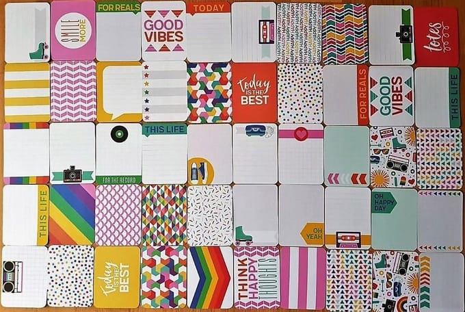 Project Life Awesome 50 st 3''x4'' journalings cards  (380800B)