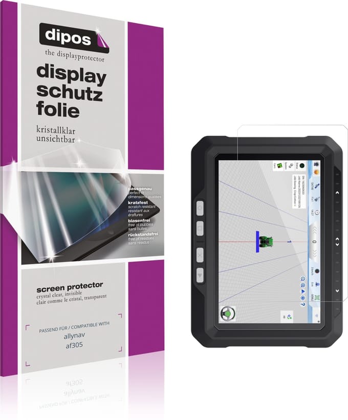 dipos – 2x Beschermfolie geschikt voor Allynav AF305 | Krasbestendige & heldere Screenprotector Ultra-Thin
