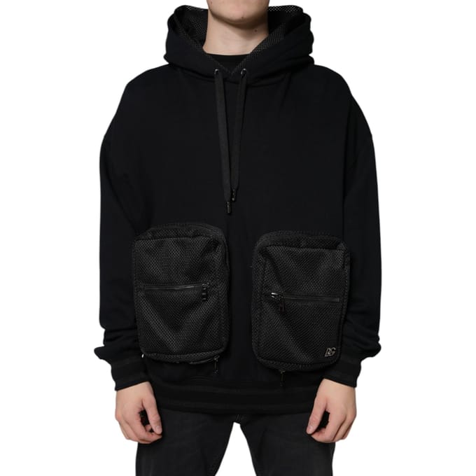 Hoodie met Mesh Zakdetails