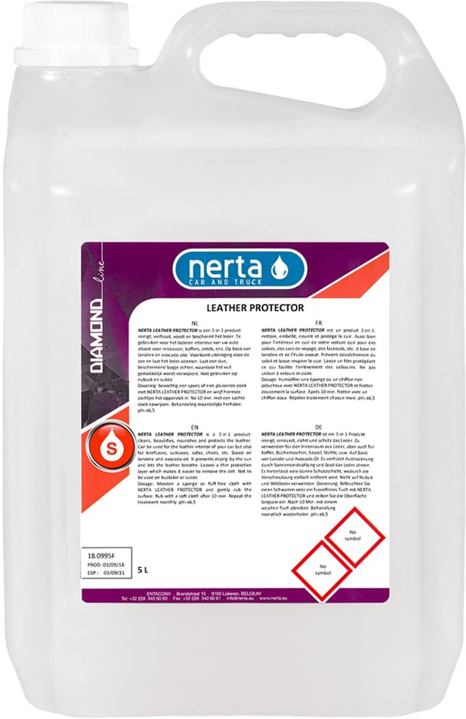 Nerta Leather Protector - Leer bescherming - leer reiniger - leather cleaner - 5 liter