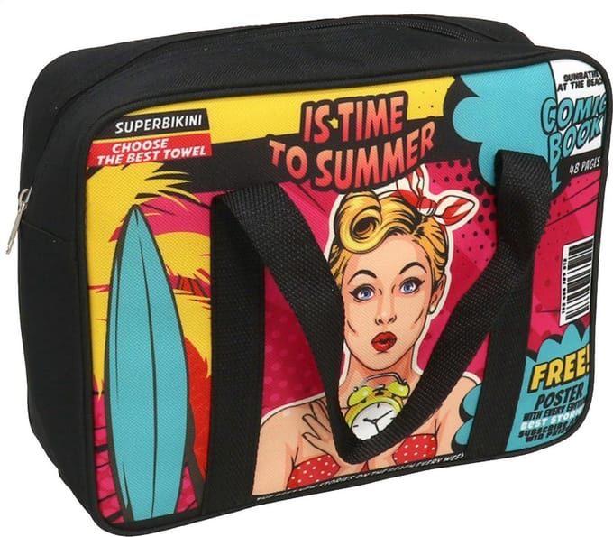 Gerimport Koeltas Comic 28 X 22 X 9 Cm Polyester Zwart