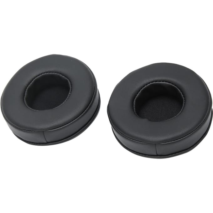 2 Pièces 85mm Coussin d'Oreille de Remplacement Universel Coussin d'Oreille pour Casque Accessoire Casque Noir black