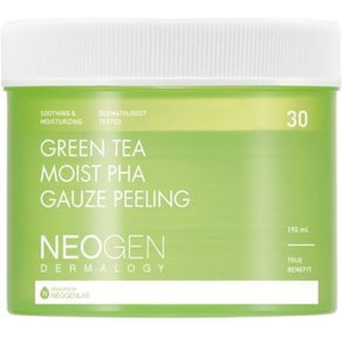 NEOGEN Dermalogy Groene Thee Vochtigende PHA Gaas Peeling Pads 190ml / 30 Pads beige