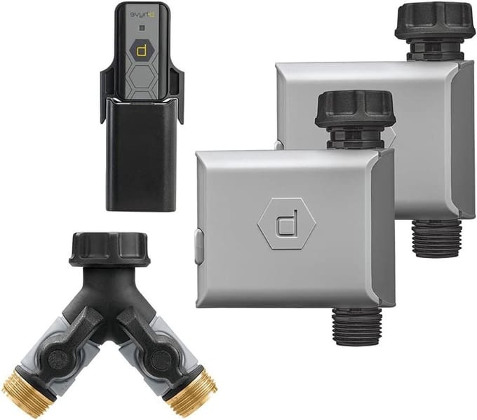 Slimme Tuinslang Timer - Water Timer Set - Automatisch Sproeien - Weergestuurd Aanpassen - Set van 2 - Grijs
