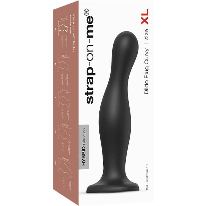 'Dildo Plug Curvy', maat XL, 18 cm