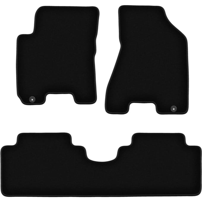 BASIC zwarte veloursmatten voor: Kia Sportage II SUV (2004-2010)