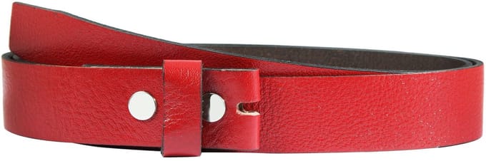 Leonardo Verrelli Leonardo Verrelli damesriem 85 - 125 cm (taillemaat) in rood van 100% echt leer, voor