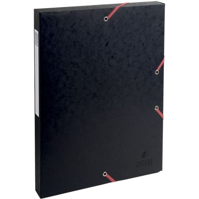 Exacompta Klasseerdoos glanskarton Rug 25mm - A4 - Zwart - 50301E
