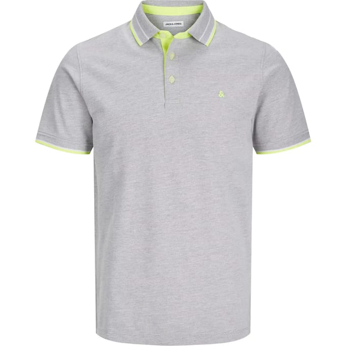 Jack & Jones poloshirt korte mouw grijs