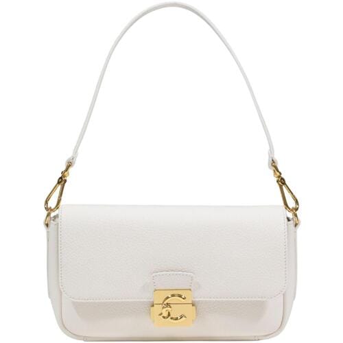 COCCINELLE Leren schoudertas handtas C-Me Handbag Grained Leather Pearl crème