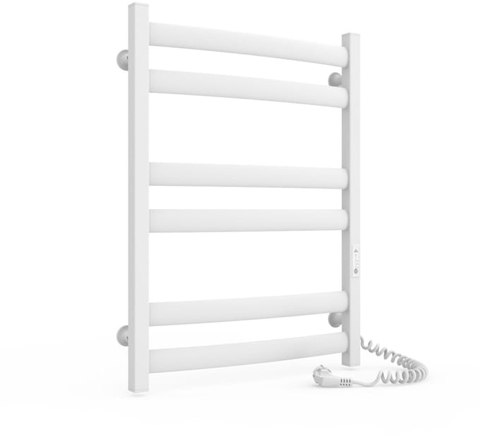 Elektrische handdoekradiator ATLANT 500x700 met ECO-timer, 160W, Wit