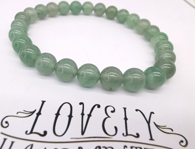 Groene Aventurijn - Edelsteen - Armband - 8mm Kralen