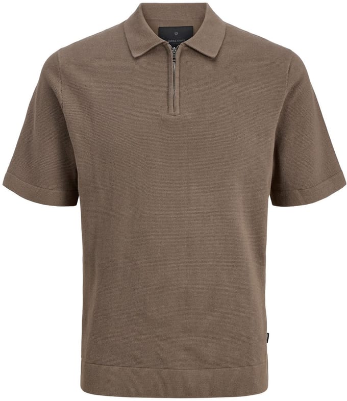 JACK&JONES - JPRBLAMILANO SPRING KNIT ZIP POLO SS SN - Heren - Gebreide truien