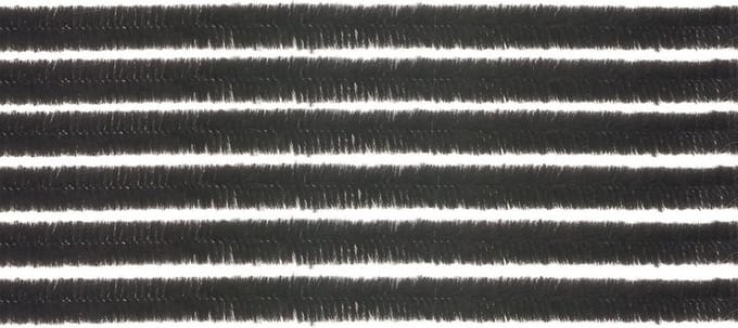 Chenilledraad - 30x - zwart - 50 cm - hobby/knutsel materialen