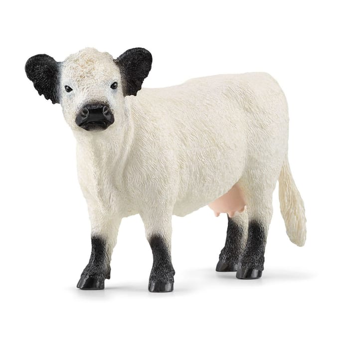 Schleich Farm World Galloway koe speelfiguur - boerderij dier speelgoed.