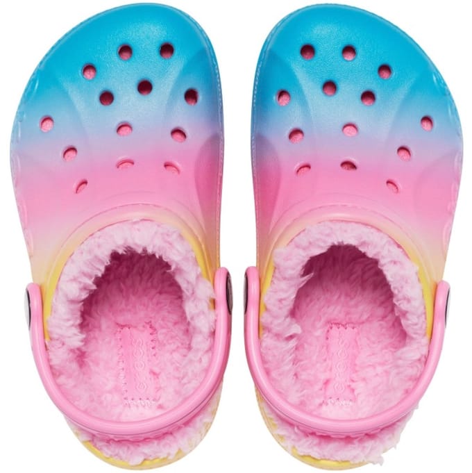 Crocs Baya Printed Gevoerde Clog Roze Maat 34/35 US J3