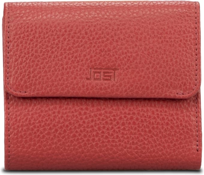 JOST Leren portemonnee Vika Wallet Red rood