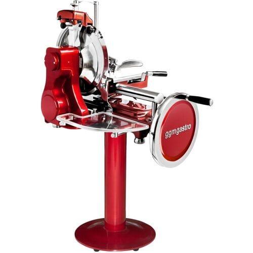 GGM Gastro Vliegwiel snijmachine - Mes Ø300mm - rood - incl. onderstel rood