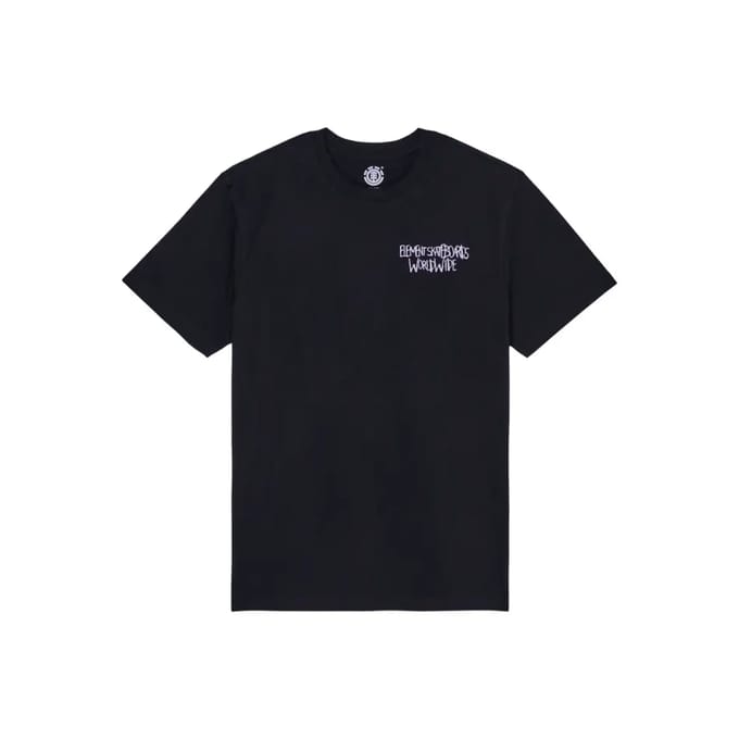 Element Couching T-shirt Met Korte Mouwen Zwart S Man