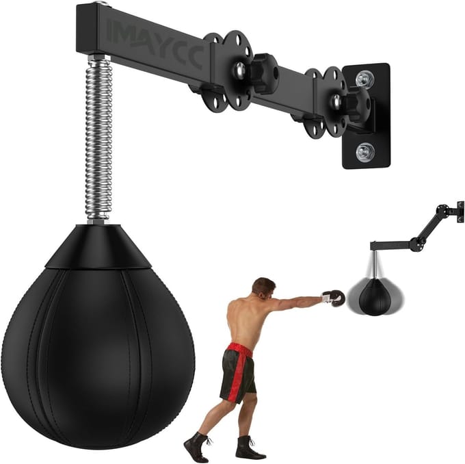 Verstelbare Wand Bokszak - Opvouwbare Bokstraining voor Thuis en Gym