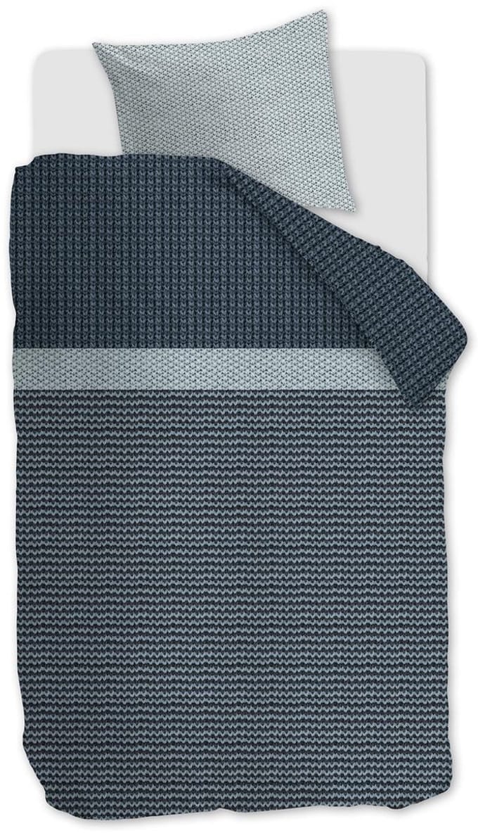 Beddinghouse River dekbedovertrek - Eenpersoons - 140x200/220 cm - Blauw