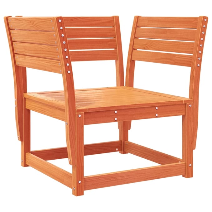 vidaXL - 5-delige - Loungeset - massief - grenenhout - wasbruin