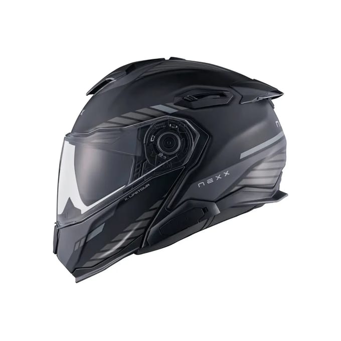 Nexx X.Lifetour Globe Zwart Mat Grijs Systeemhelm - Helm