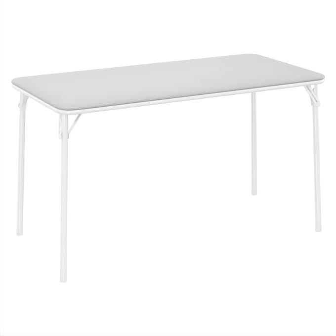 Opvouwbare Kaarttafel - Campingtafel met Metalen Frame - Wit
