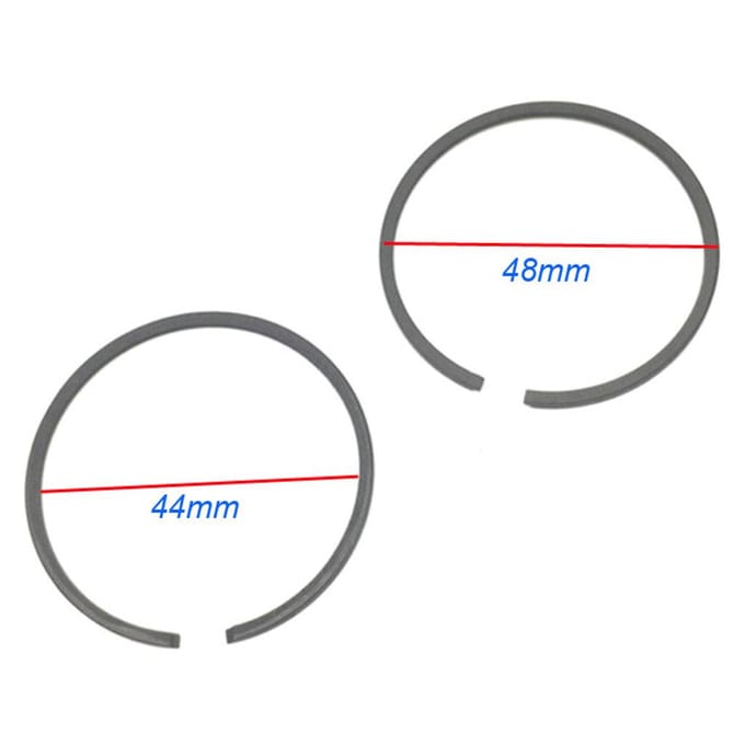 47 mm zuigerveren voor 80cc 2-takt gemotoriseerde fiets Gemotoriseerde fiets 47mm zwart