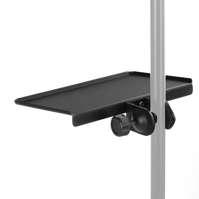 Universele microfoonstandaard klem-op lade metalen materiaal met montageklem zwart