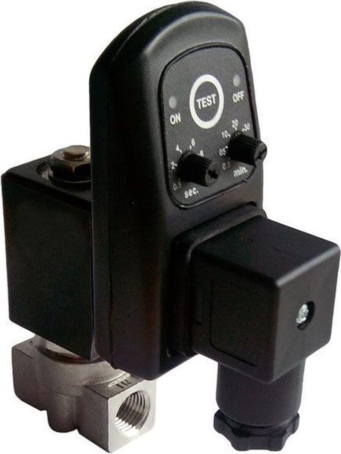 Condens Aftap 1/4'' RVS Analoog 24V DC - CD-014SA-024DC